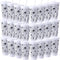 Funnymoom 24 Pcs Halloween Cups with Lids and Straws Spiderweb Halloween Plastic Cups