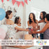 Your Main Event Prints Eucalyptus Bridal Shower Games - How Many Kisses For The Mrs, Includes 1 Stand (5x7) & 50