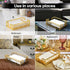 Countertop Guest Towel Holder Tray for Bathroom Gold Napkin Holder for Disposable Paper Hand Towels, Vanity Hand Towel
