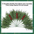 florisso Vases,12 3 Artificial Faux Christmas Norfolk Pine Stems Branches for Bundles Fake Evergreen Real Touch