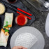 Rice Paper Water Bowl with Wrappers for Spring Rolls, Stand Spring Roll Maker with Side Pocket Holder