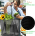 KALIDI Beach Mesh Tote Bag, Casual Hobo Tote Bag for Women, Foldable MAX 23L Shoulder Bag for Beach Picnic