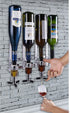 4 Nozzle Set Bottle Wall Mounted Liquor Dispenser Bar Butler Bracket Solo Optic Spirit Wine Beer Alcohol Bottle
