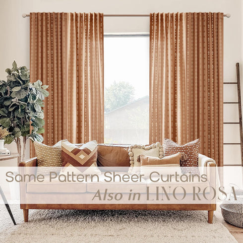 84 Inch Set 2 Terracotta Boho Blackout Curtains Long for Bedroom Living Room, Rust Burnt Orange Floral Decorative