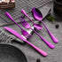 Silverware Set, 20-Piece Purple Flatware Cutlery Set, Service for 4, Stainless Steel Kitchen Utensil Set for Home &