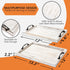 2 Rustic Serving Tray with Handles - Nesting Trays for Serving Food - Wooden Tray for Decor, Coffee Table & Ottoman