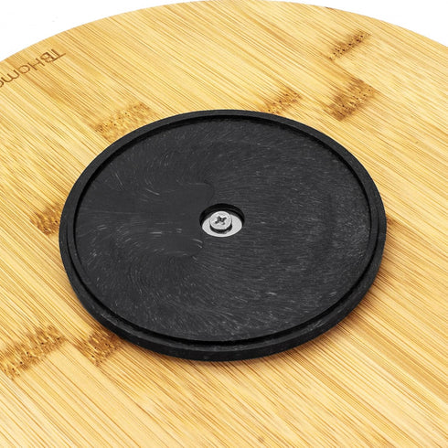 Lazy Susan Organizer for Cabinet, Pantry or Tabletop – 10" Bamboo Turntable for Kitchen, Counter, Spice Rack