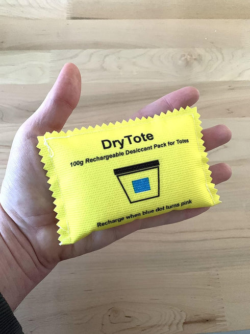 100g Rechargeable Desiccant Pack, Moisture Absorbing Bag, Silica Gel Desiccant Dehumidifier for Storage Bins and Totes