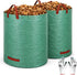 Gardzen 2-Pack 132 Gallon Yard Waste Bags, Reusable Heavy Duty Collapsible Garden