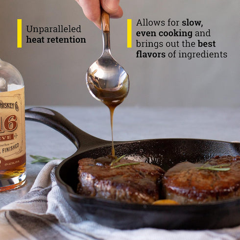 Lodge Cast Iron Chef Collection Skillet, Pre-seasoned, 8 Inch