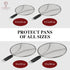 BergKoch 9.5 Inch Stainless Steel Splatter Screen for Frying Pan - Grease Splatter Guard for Cooking