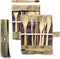 Greenzla Double Pack Bamboo Utensils Set with Bonus Toothbrush Pair, Reusable Wooden Cutlery & Storage Bags