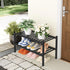 2 Closet, Smiry Shoe Rack, Tier Thick Bamboo Shoe Organizer, Stackable Free Standing Wooden Shoe Storage Shelf