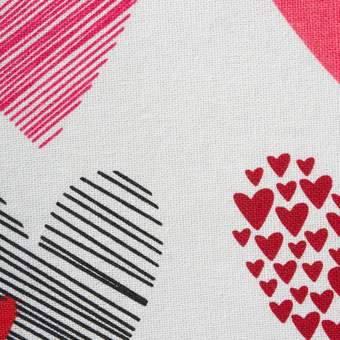 DII Valentine's Day Collection Kitchen Dishtowel Set, 2 Piece, 18x28, Hearts Collage