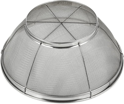 Juvale Fine Mesh Strainer 11" x 4" - Stainless Steel Rice Strainer & Mesh Colander for Pasta