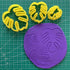 CHENRUI Cookie Fondant Cutters Set of 3 Monstera Leaf Polymer Clay Cutters