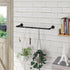 Industrial Pipe Wall Mounted Clothing Rack, Heavy Duty Space-Saving Garment Bar Rack, Detachable Multi-Purpose Hanging