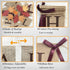 Uniwish Happy Fall Banner with Pumpkin Maple Leaves Sign, Garland Fall Thanksgiving Day Decorations for Mantle Fireplace