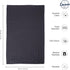 Encasa Homes Anti-Odour Waffle Kitchen Dish Towels, 28"x18", 4 Pc Set, Highly Absorbent, Cotton - Grey