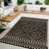 Wonnitar Outdoor Rug 5x8, Waterproof Reversible Plastic Straw Rug for Patio Clearance, Moroccan Area Rug