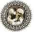 SARO LIFESTYLE Round Jeweled Photo Frame