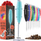 Powerful Handheld Milk Frother, Mini Battery Operated Milk Foamer with Frother Stand for Coffee, Lattes, Cappuccino,