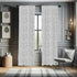 Lunarable Snow Leopard Curtains, Greyscale Natural Camouflage Wild Cat Skin, 2 Panel Set for Living Room