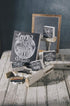 Primitives by Kathy Chalk Art Box Sign, 12 x 13.5-Inches, To The Moon/Back