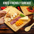 Daniks 100% Organic Bamboo Cutting Board, Heavy Duty Wood Chopping Board, Extra-Thick for Serving, 13x9"