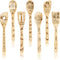 7Pcs Halloween Hocus Pocus Theme Wooden Spoons, Slotted Spatula Set, Non-Stick Cooking Utensils Gift Idea