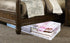 Masirs Clear Underbed Storage Bag, Durable Vinyl Material to Shield Contents from Dust, Easy Gliding Zipper for Easy