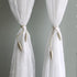 Valea Home 2 Pieces Creative Curtain Tiebacks Clips, European Style Custom Made Holders, Beige