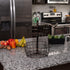BIRDROCK HOME 2 Tier Wire Fruit Basket | Round Metal Standing Baskets | Freestanding Rustic Decorative Caddy