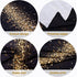 Decor365 9x5 ft Fabric Champagne Gold Tablecloth for Black Gold Party Decoration, Graduation, and Birthday Celebrations