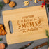 Mothers Day Gifts for Mom, Best Mom Birthday Gifts - Personalized Engraved Bamboo Cutting Board - Unique Mothers Day Gift for Mom from Daughter Son - Everything Is Better in Mom's Kitchen