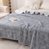 J-pinno 100% 6 70" 82") Kitty Cat in Grid Muslin Blanket Cotton Layer Quilt Bed Blanket Soft Warm Throw Sofa Couch Kids