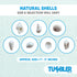 Tumbler Home Mix of White Seashells - Set Includes 1 Pound White Shells up to 3 inches for Home Decor and Crafts