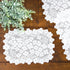 Heritage Lace Dogwood 14x19 White Placemat - Set of 4