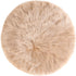 uxcell Faux Fur Round Rug, Fluffy Area Mat, 3 x 3 Feet Khaki, Fluff Rugs for Bedroom Floor Sofa Living Room