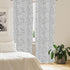 Lunarable Snow Leopard Curtains, Greyscale Natural Camouflage Wild Cat Skin, 2 Panel Set for Living Room