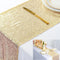 ShinyBeauty 12" x 108" Light Gold Sequin Table Runner | Elegant Dining