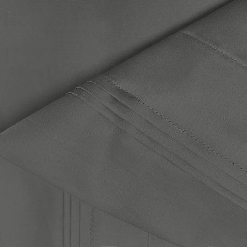 Superior Egyptian Cotton King Pillowcases, 650 Thread Count, 2-Pieces, Grey