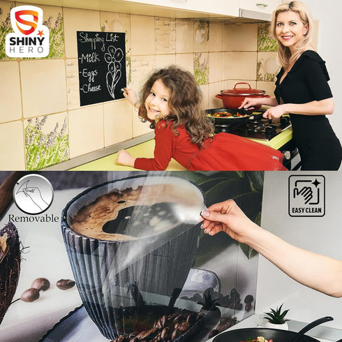 Clear Wall Protector Contact Paper - Self Adhesive Removable Film Kitchen Cabinet Liner Transparent Sheet Plastic Foil