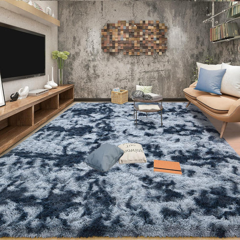 Tepook Soft Fluffy Rugs for Bedroom, 4x6 Area Rug for Living Room, Plush Throw Rug with Non-Slip Bottom