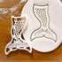 Set of 2 Mermaid Cookie Cutters, Designs: Sunset and Tail, 2 Pieces - Bakerlogy