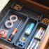 Set of 28 Interlocking Desk Drawer Organizer Tray Dividers for Kitchen, Bathroom, Makeup, Office Storage Bins