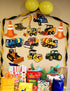 Jayd Products 12 Large Construction Trucks and Traffic Cones Cutouts for Kids' Construction Party Decorations