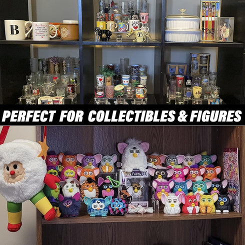 Acrylic Riser, Clear Display Risers Stand for Perfume Organizer, 3 Tiered Cupcake Shelf for Collection