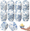 800 Pcs Blue and White Flower Cupcake Liners, Grease Proof Blue Muffin Liners for Baking Weddings Party