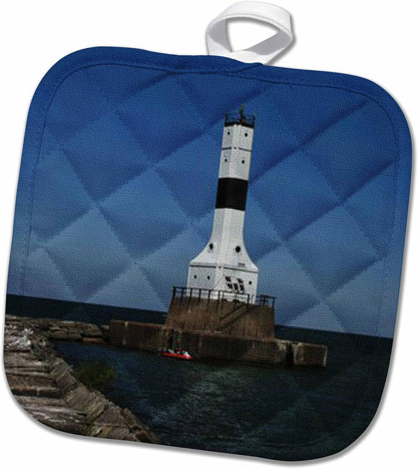 3D Rose Island Lighthouse Pot Holder (8" x 8") at Cedar Point County Park